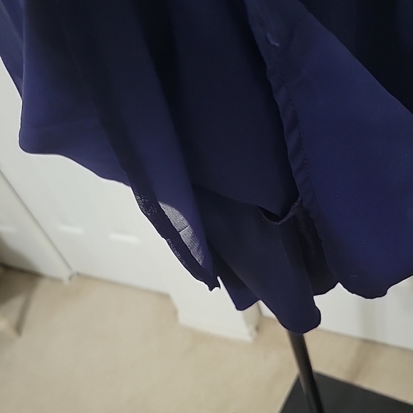 NWT Sequin Hearts Ladies Dress Size S Navy Blue Orange Green - Picture 6 of 13